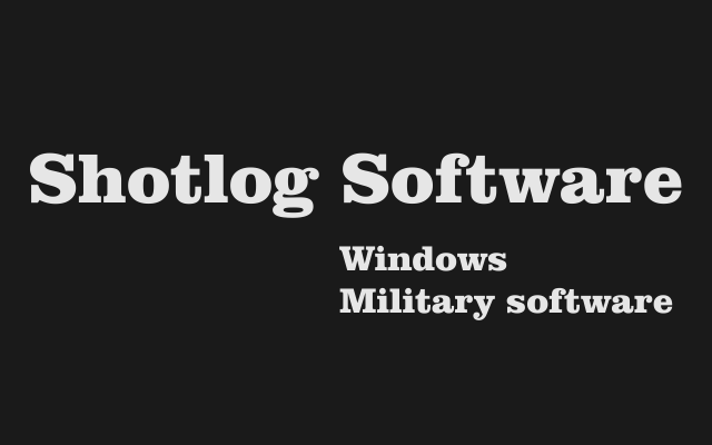 Shotlog Software